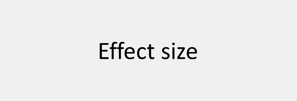 Effect size